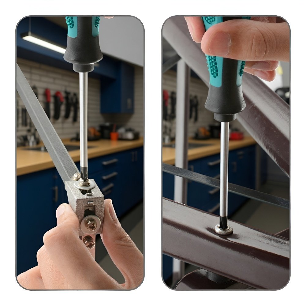 4PCS 십자 드라이버 세트, 자석 기능, 다용도 수동 드라이버, 미끄럼 방지 손잡이