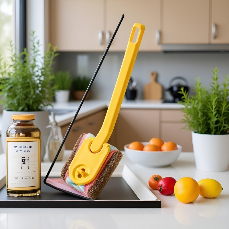 Cepillo de limpieza de cocina con mango largo Cepillo para ollas Cepillo quitamanchas para platos