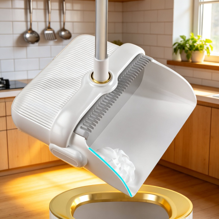 Cerdas suaves y densas de la escoba para limpiar polvo y suciedad