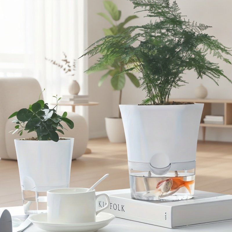 Selbstbewässernder Blumentopf für den Innenbereich, Hydrokultur-Blumentopf für Faule