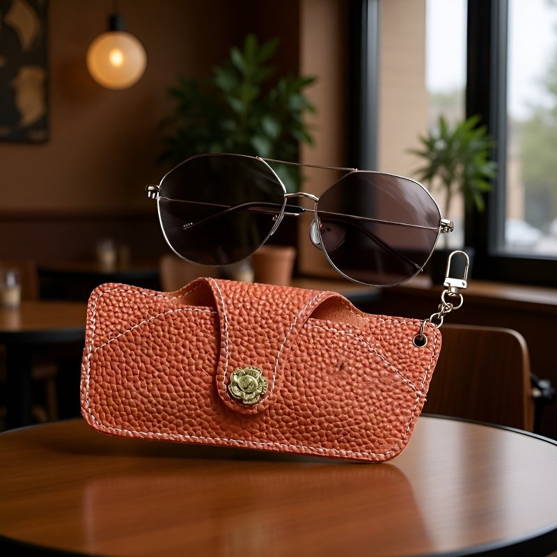 持ち運びに便利なシンプルなメガネ収納バッグ