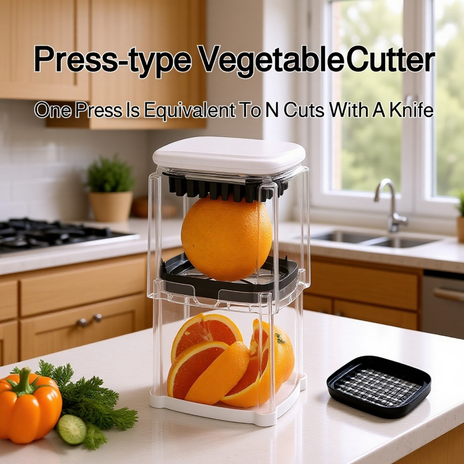 Stainless Steel 8-Slice Tomato Apple Divider