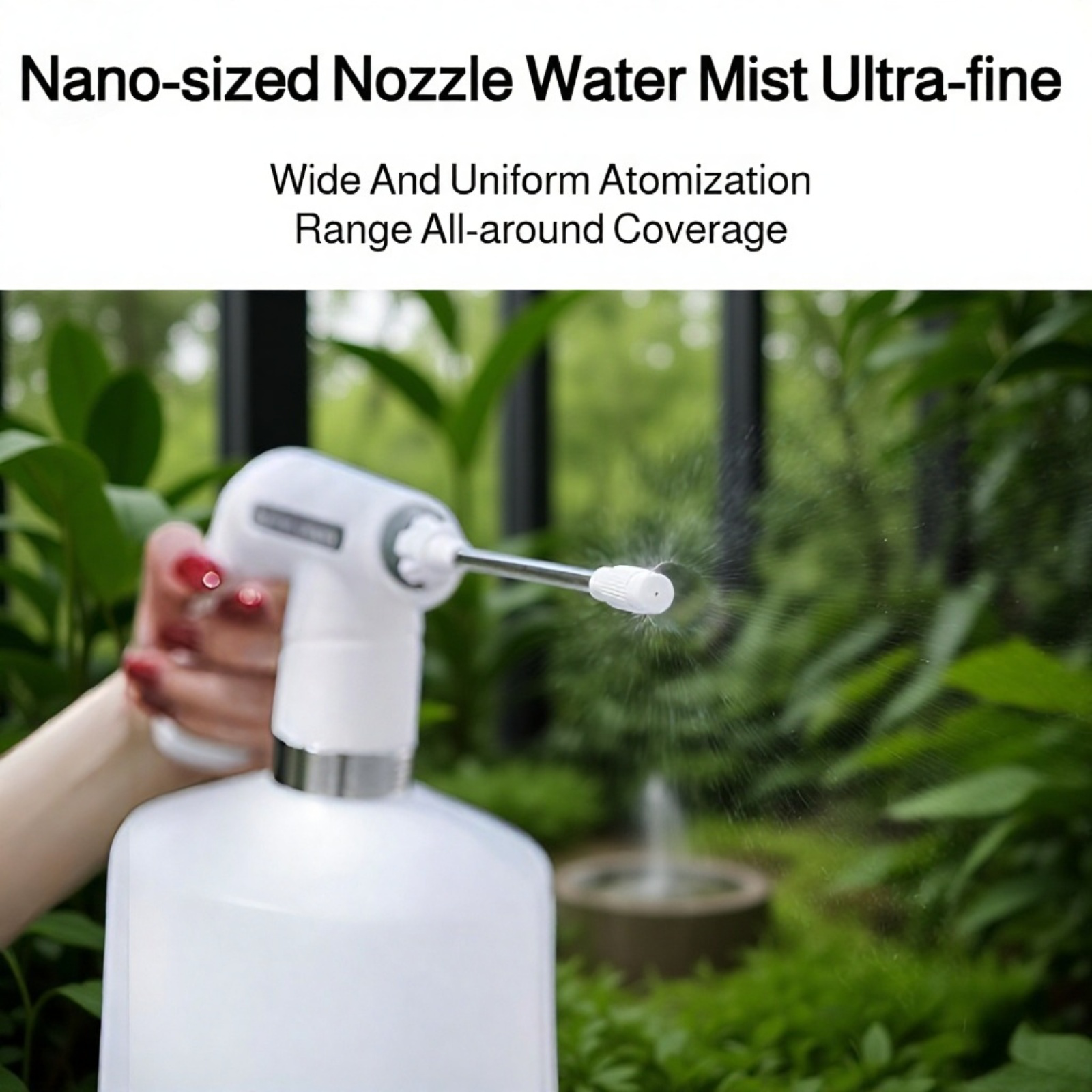 Fully Automatic 2L Garden Sprayer with Ultra-Fine Mist, Rechargeable