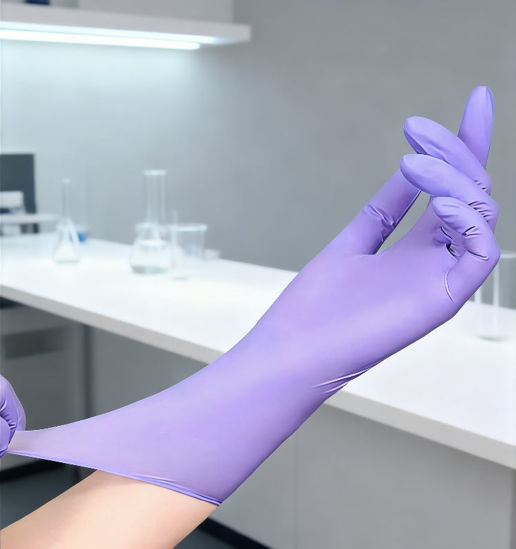 Guantes gruesos desechables de nitrilo resistentes al desgaste