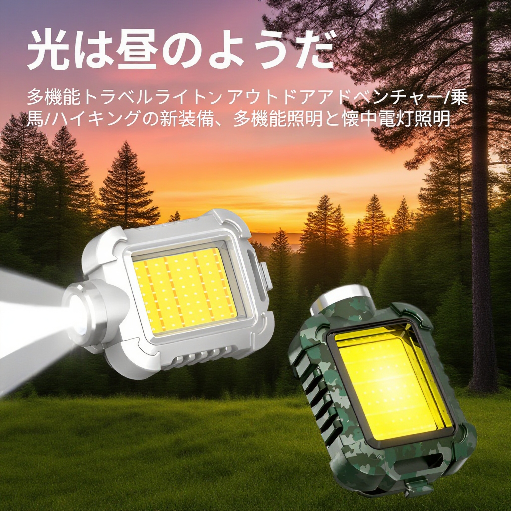 多機能ヘッドバンド&リストウェア サイクリングライト 旅行用