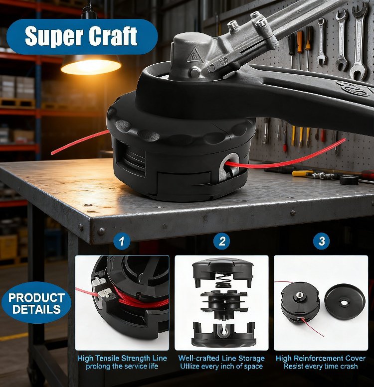 No-disassembly trimmer line brush cutter