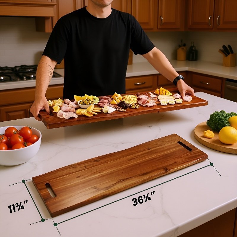  대용량 손잡이 원목 도마