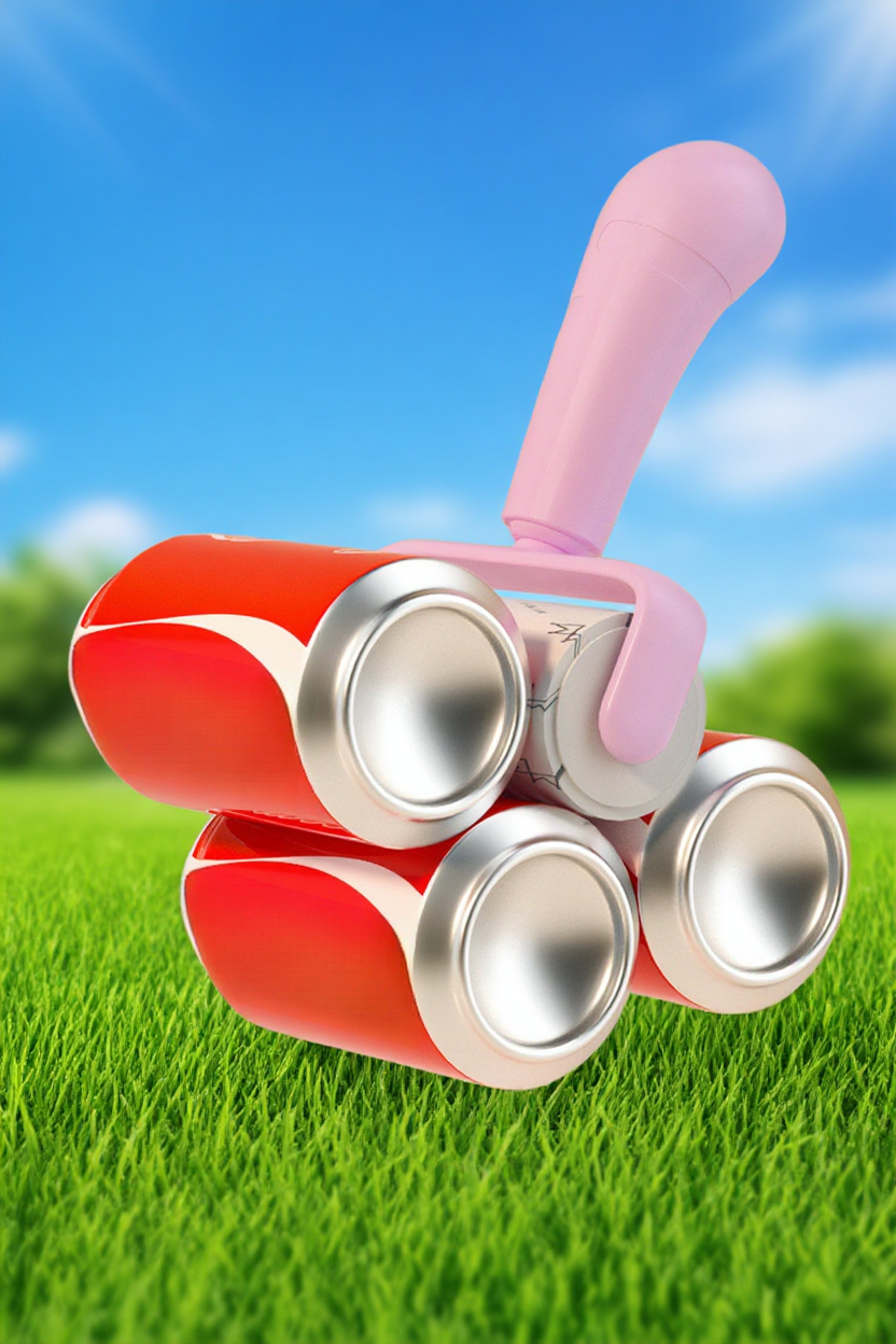 ローラーの粘着テープで抜け毛をキャッチする場面