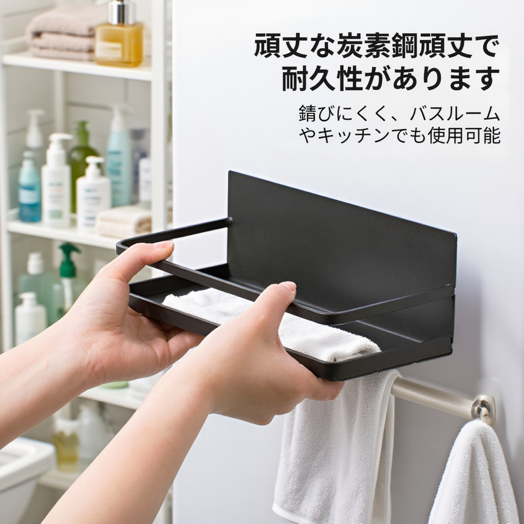 収納力抜群な冷蔵庫用掛け棚