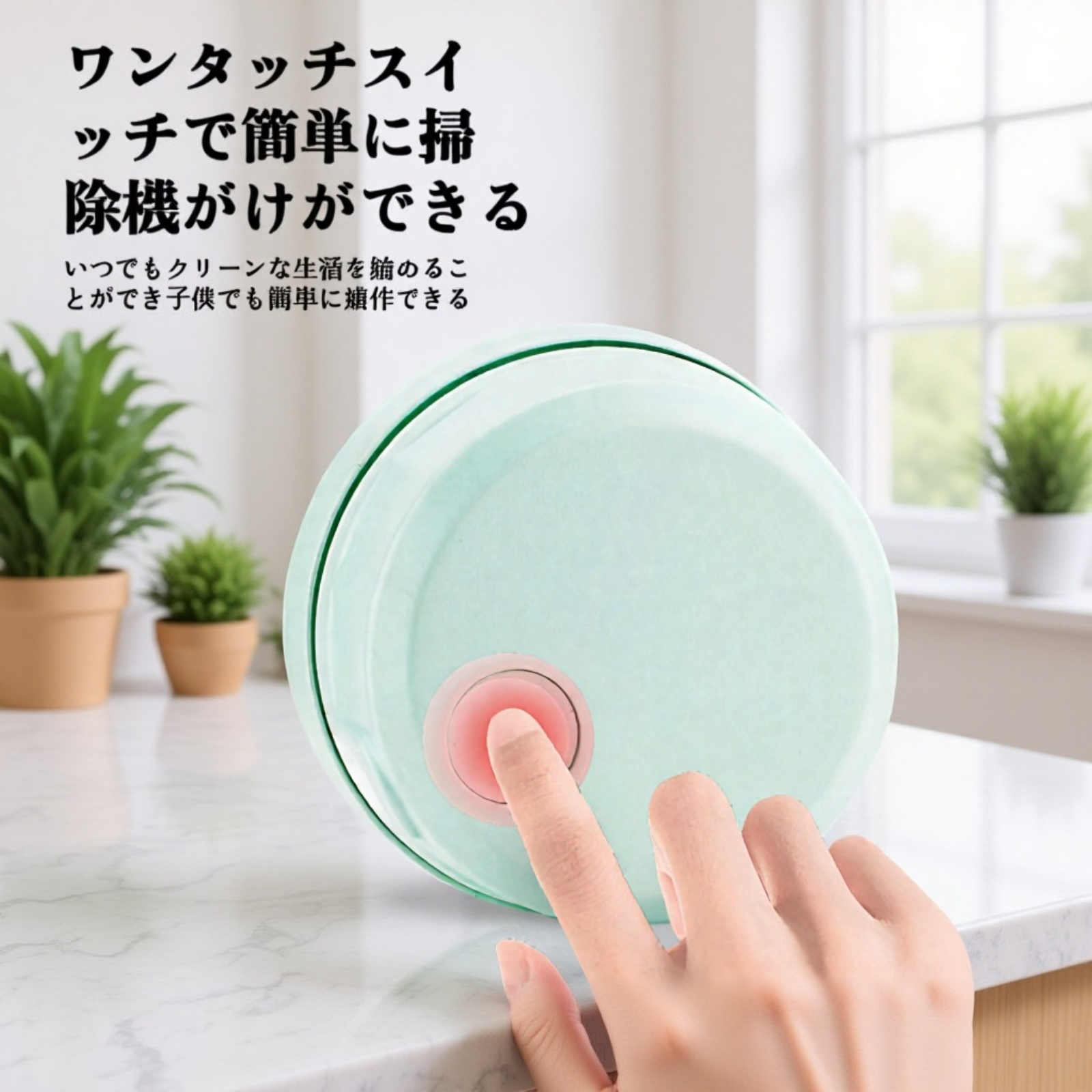 消しゴムカスを吸い取る卓上掃除機