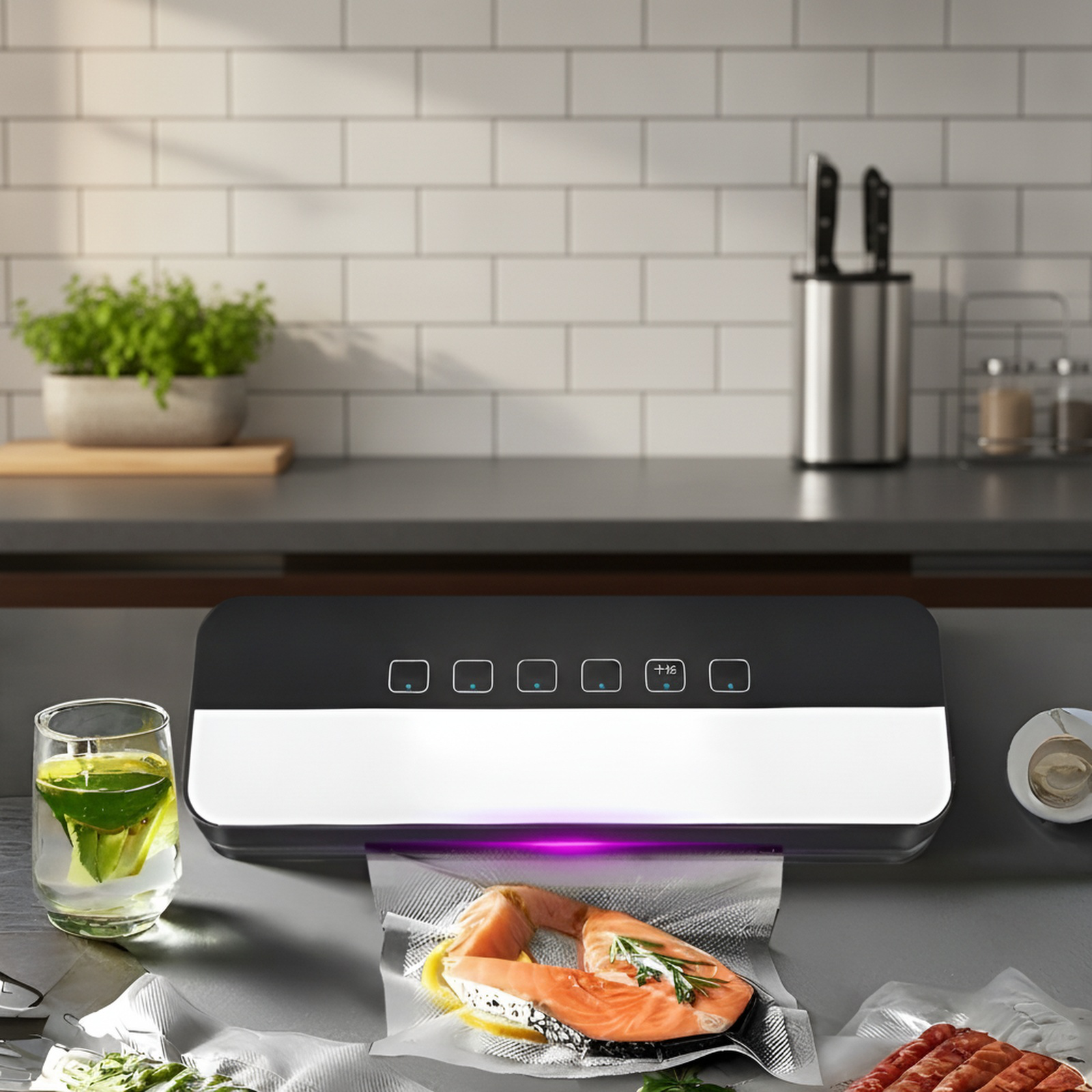 Selladora al vacío totalmente automática JMY, selladora de plástico seca y húmeda de doble propósito