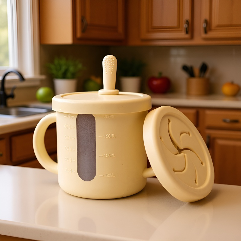 Transparent Silicone Mug Mug Food Grade Outdoor Silicone Transparent