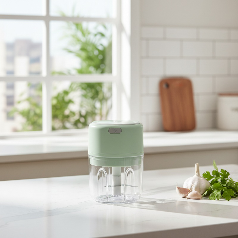 Easy-to-use mini food processor for vegetables