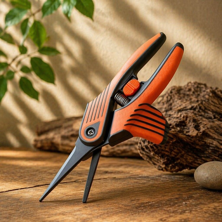 Scharfe Gartenschere mit Sicherheitsverschluss