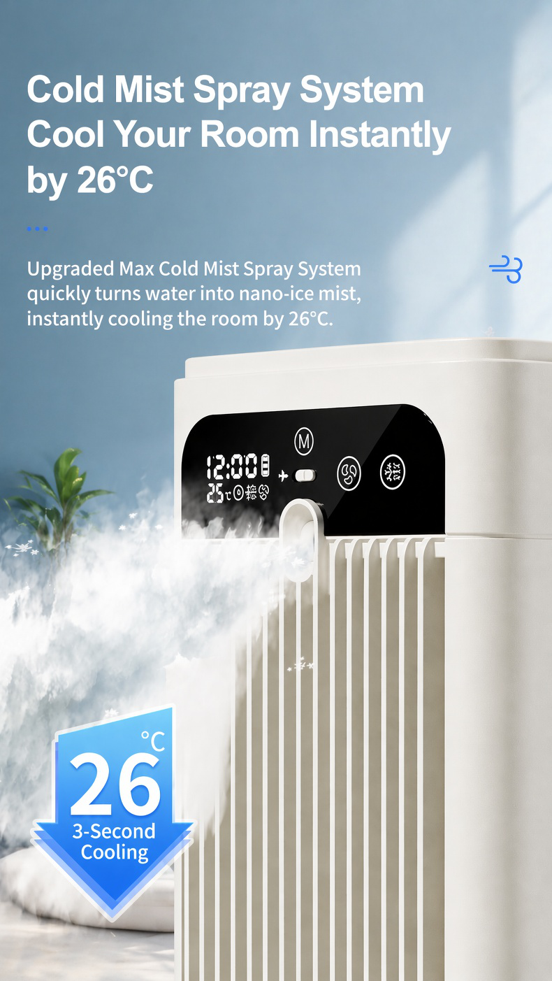 USB powered mini air cooler fan