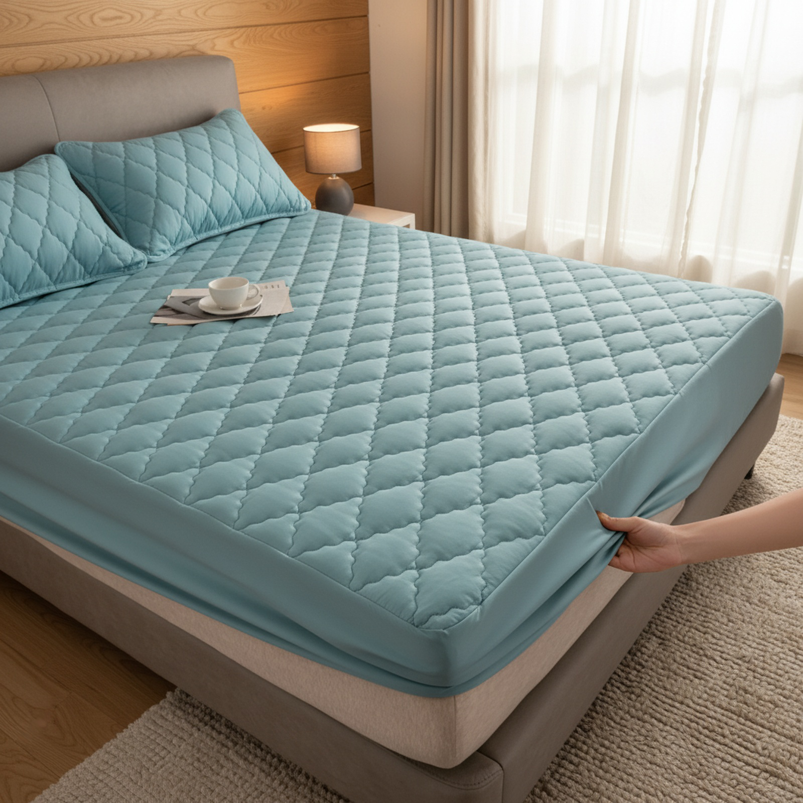 Waterproof Bed Sheet, Baby Diaper-Proof Mattress Protector, Easy-to-Clean Mattress Cover