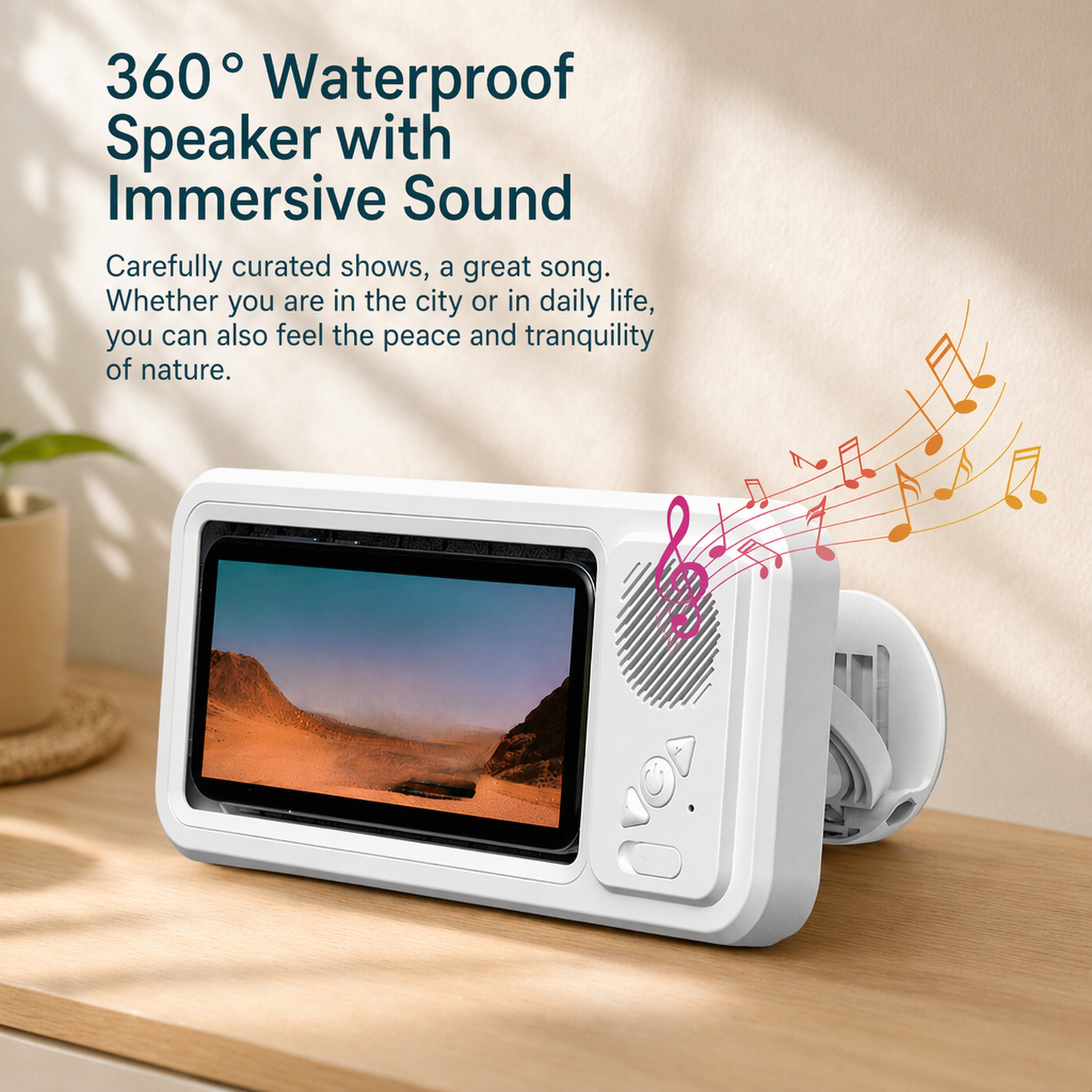 Bluetooth Mini Speaker for Bath and Streaming