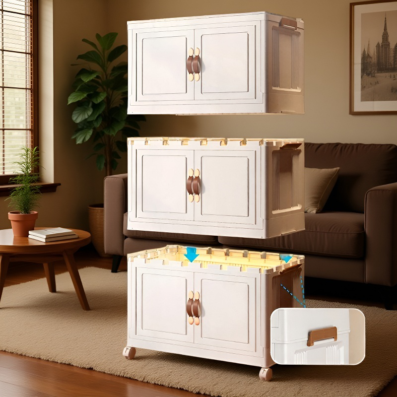 Foldable Multi-layer Storage Unit, Sleek and Durable for Versatile Organization