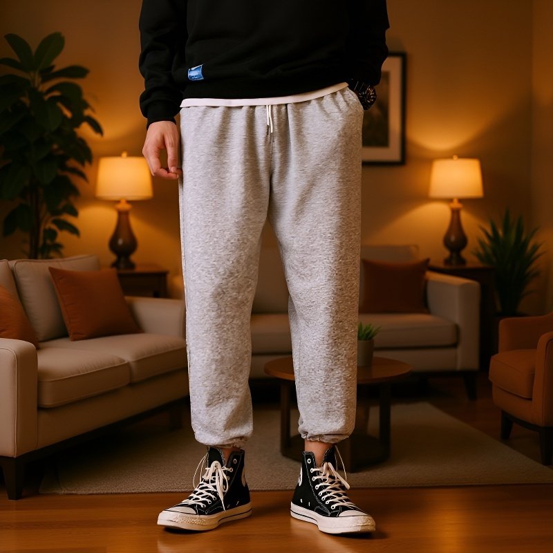 パンツメンズ春夏新作メンズカジュアルパンツ快適なコットンフィールビームパンツユースニットスポーツパンツ