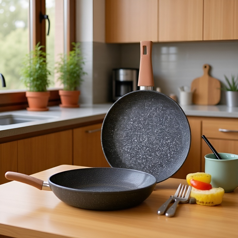 メディカルストーンフライパン、ノンスティックパン、家庭用フライパン、ステーキ＆エッグフライパン、ガスコンロ、電磁調理器、万能フライパン