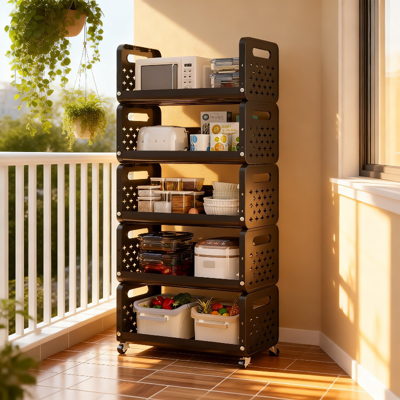 多段キッチン収納ラック