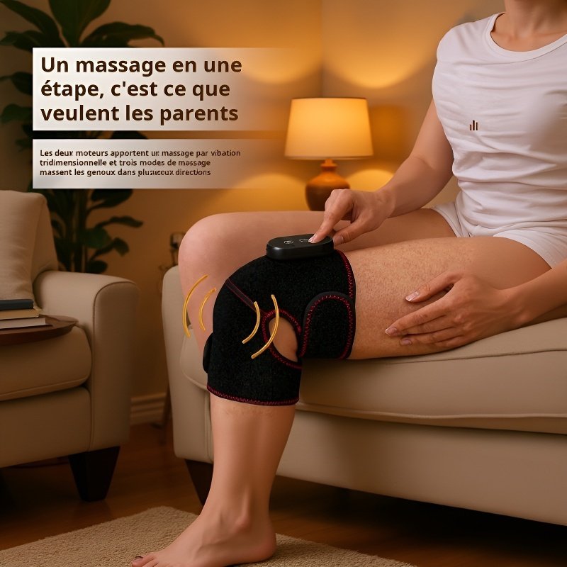 Appareil de massage pour genoux avec chauffage électrique
