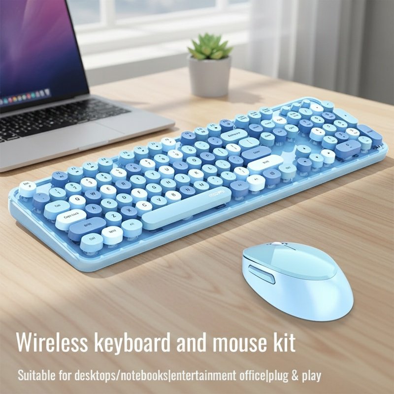2.4G Wireless Keyboard and Mouse Combo for Office