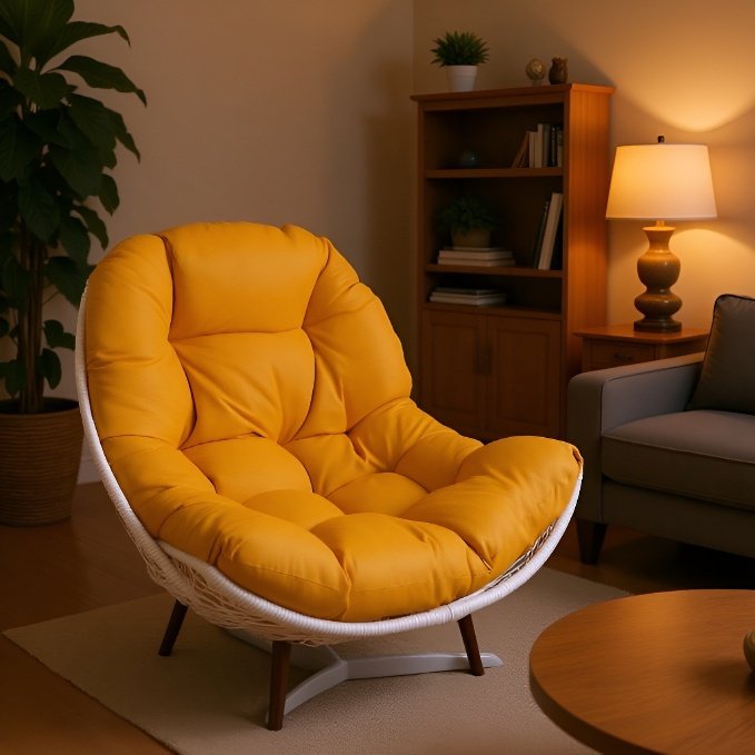 Cojín grueso para silla colgante de interior y exterior, asiento especial para columpio y mecedora