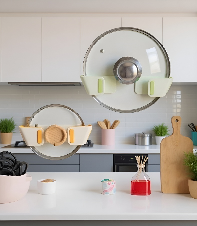 Estante resistente para tapas de ollas