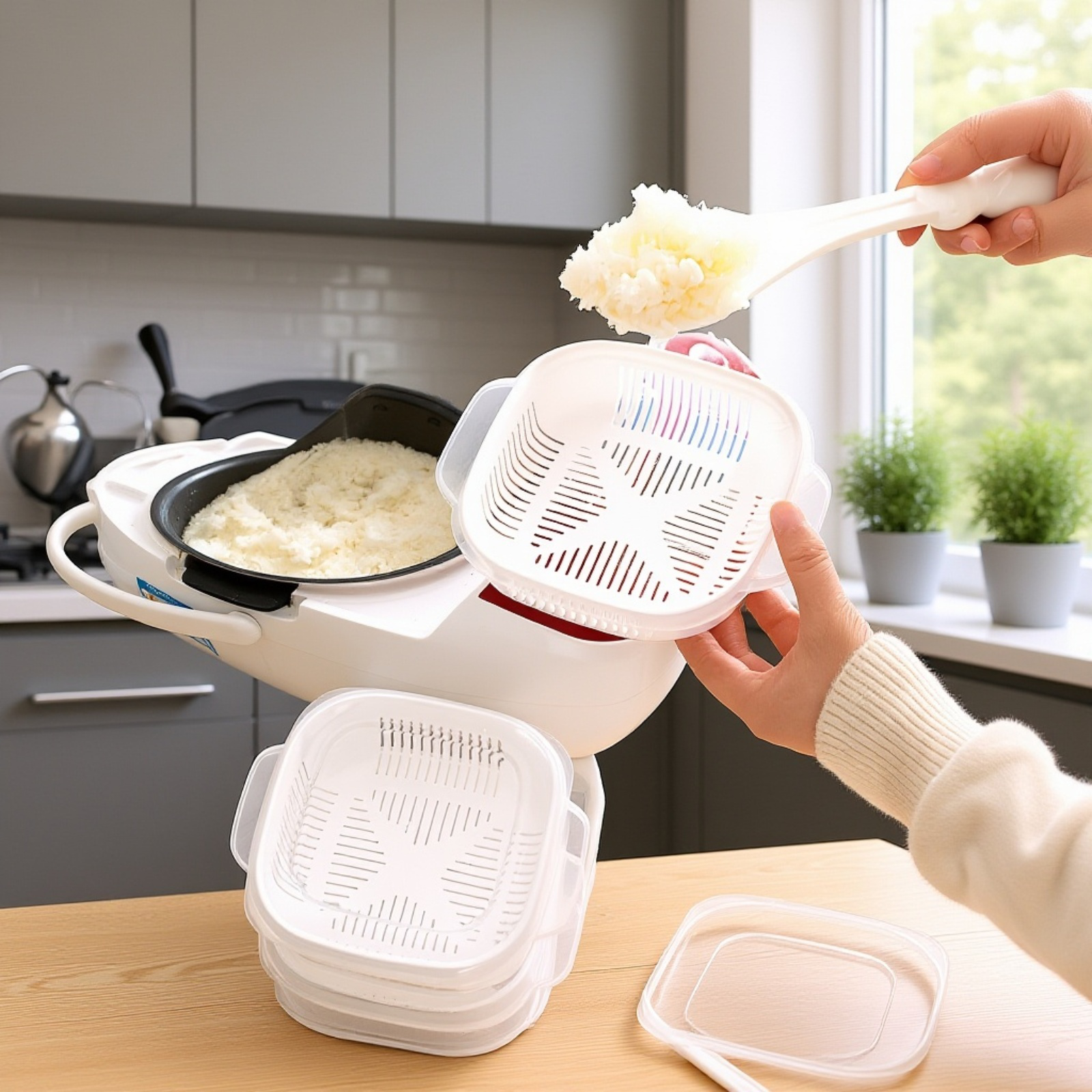 米饭用使い捨て弁当容器