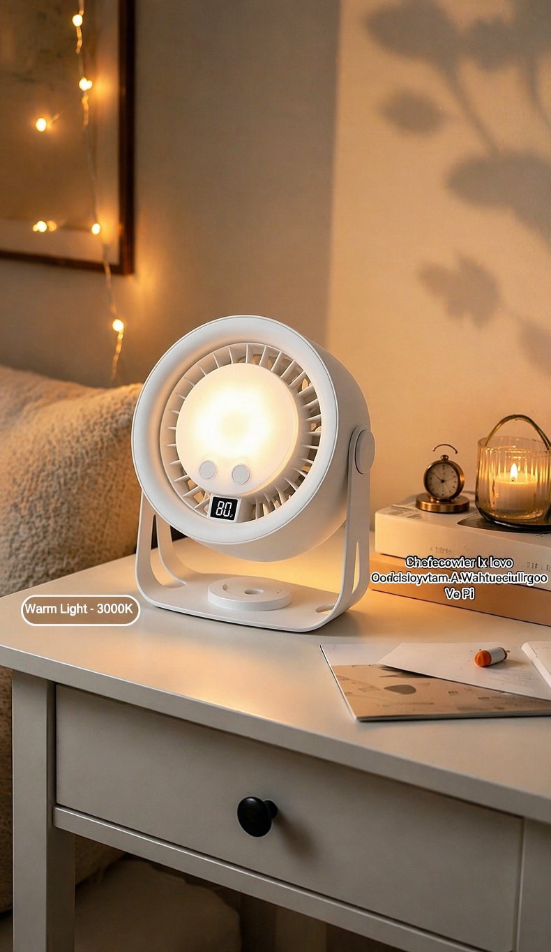 Remote operated desktop fan perfect for home and office