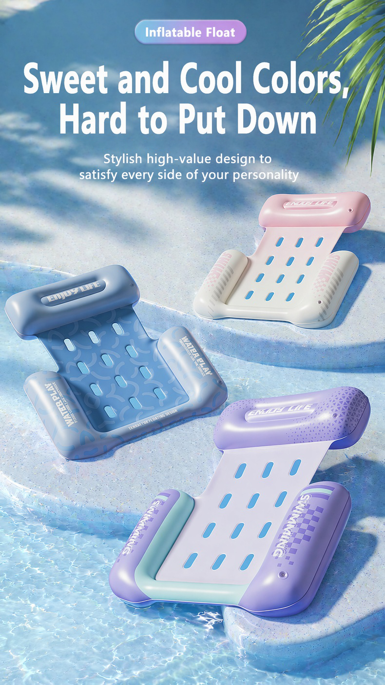 Lit d'eau pliable portable pour plage