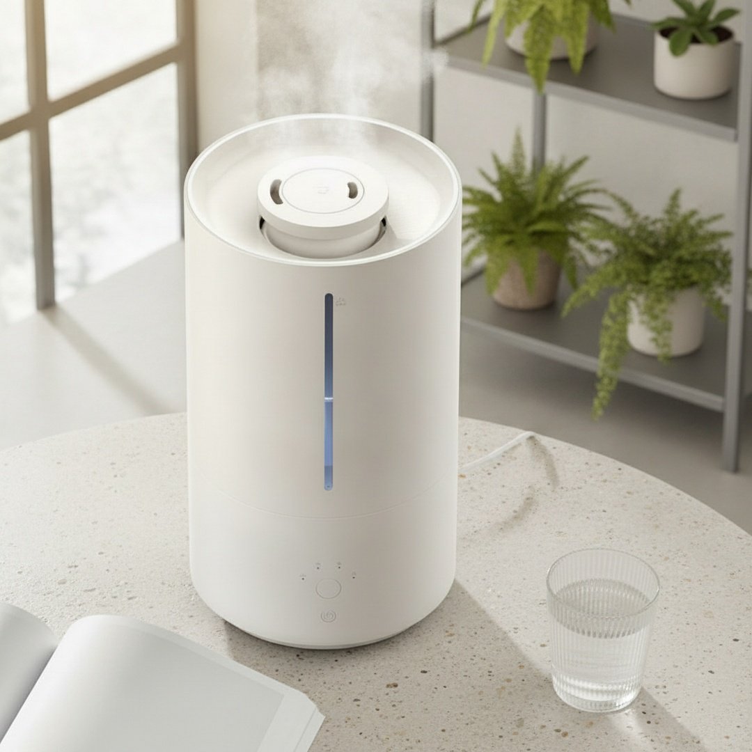 Nahaufnahme des Luftbefeuchters mit Aromatherapie-Funktion
