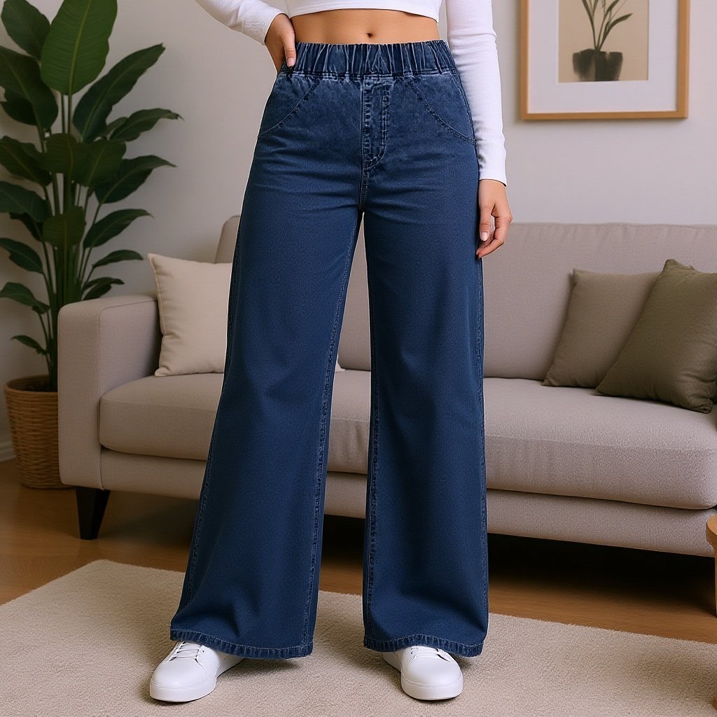 السيدات الجينز فضفاض