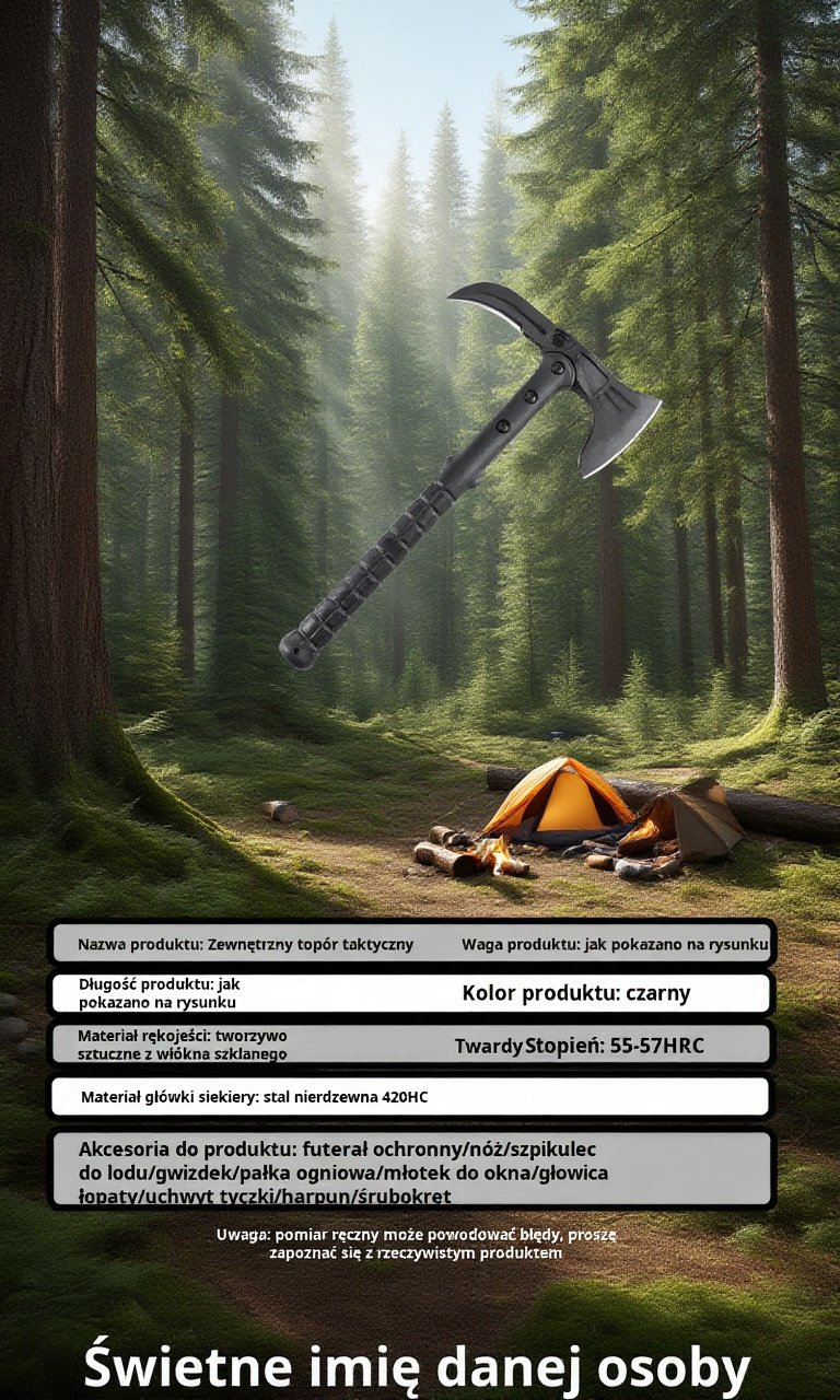 Broń samoobrony na zewnątrz - topór survivalowy