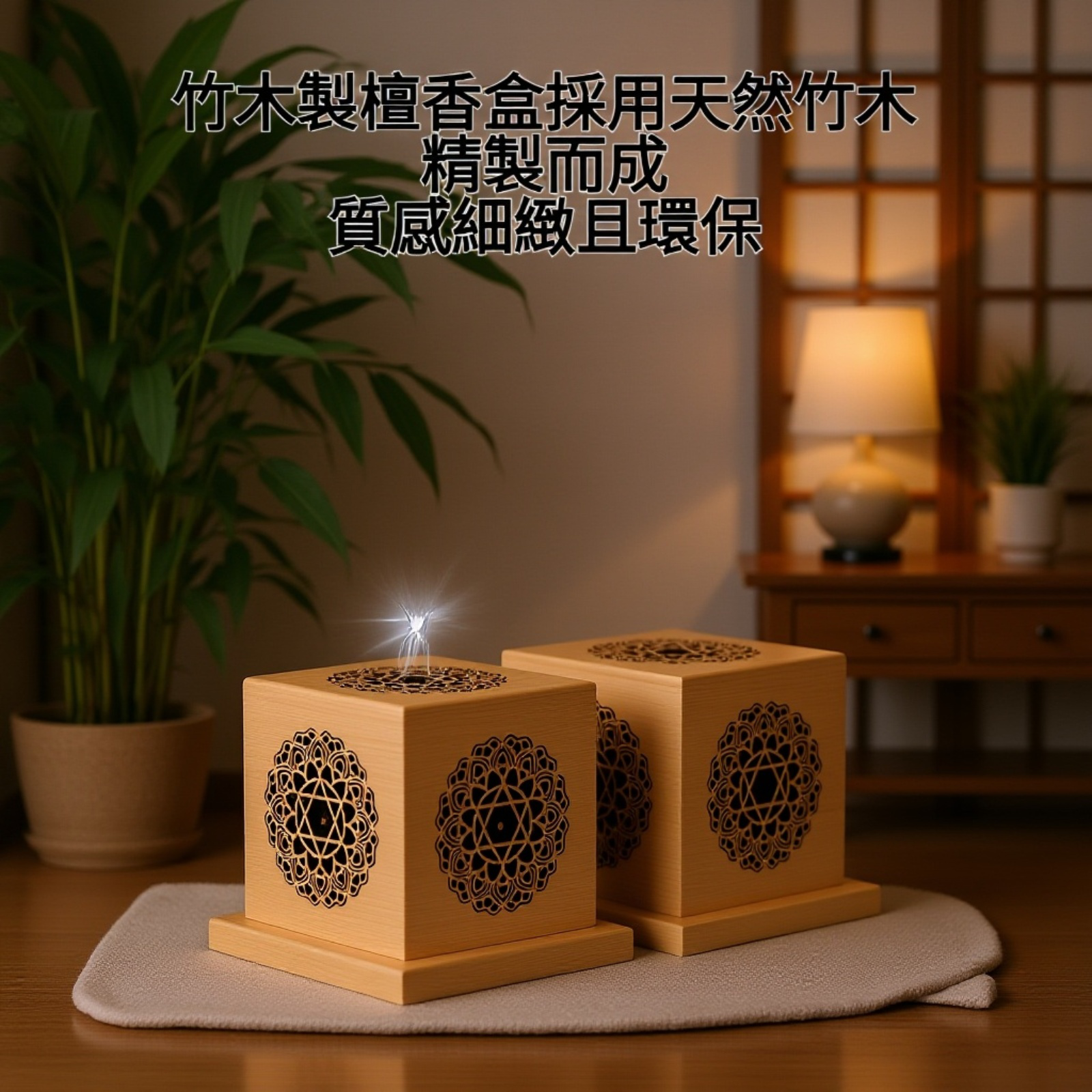 竹木製檀香盒