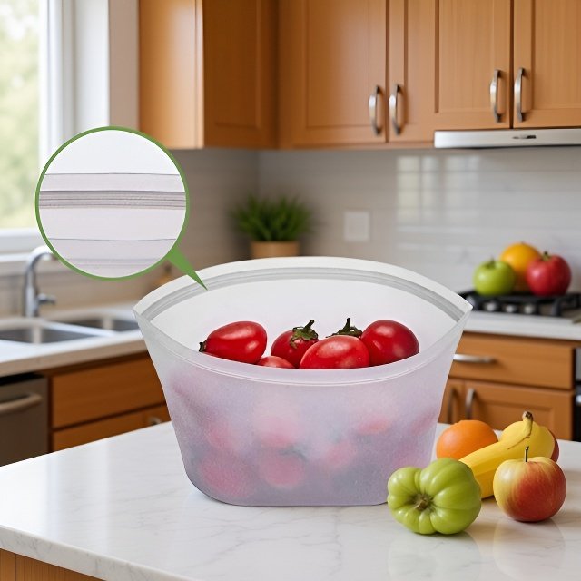 シリコンフードフレッシュバッグ