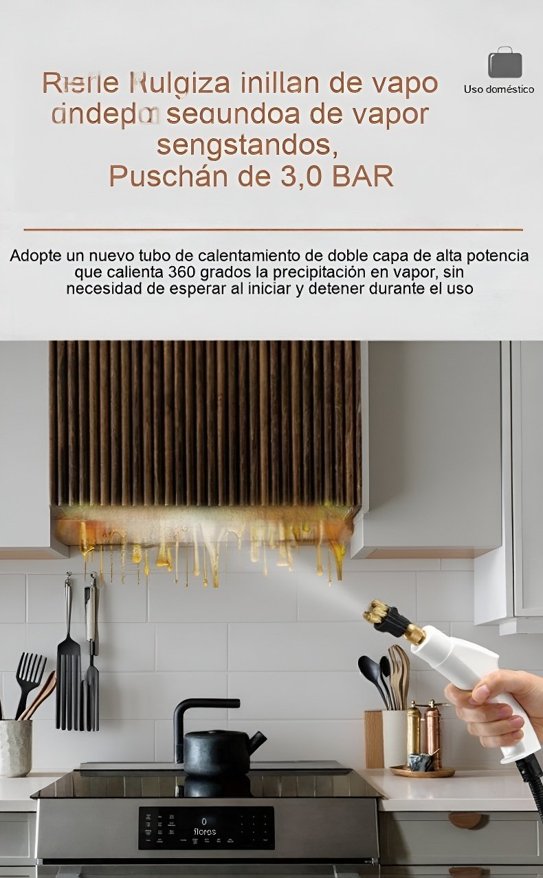 Máquina de limpieza a vapor para cocinas de alta temperatura