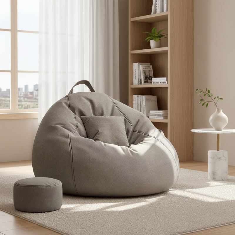 Mini Reclining Tatami Lazy Sofa Chair for Bedroom Living Room Balcony