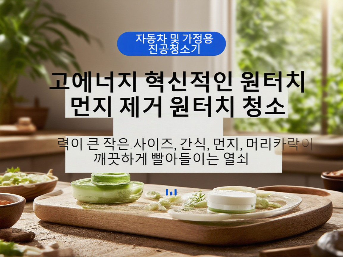 고출력 흡입 차량용 청소기 전체 모습