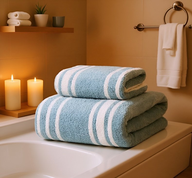 여행용으로 편리한 산호 플리스 타월