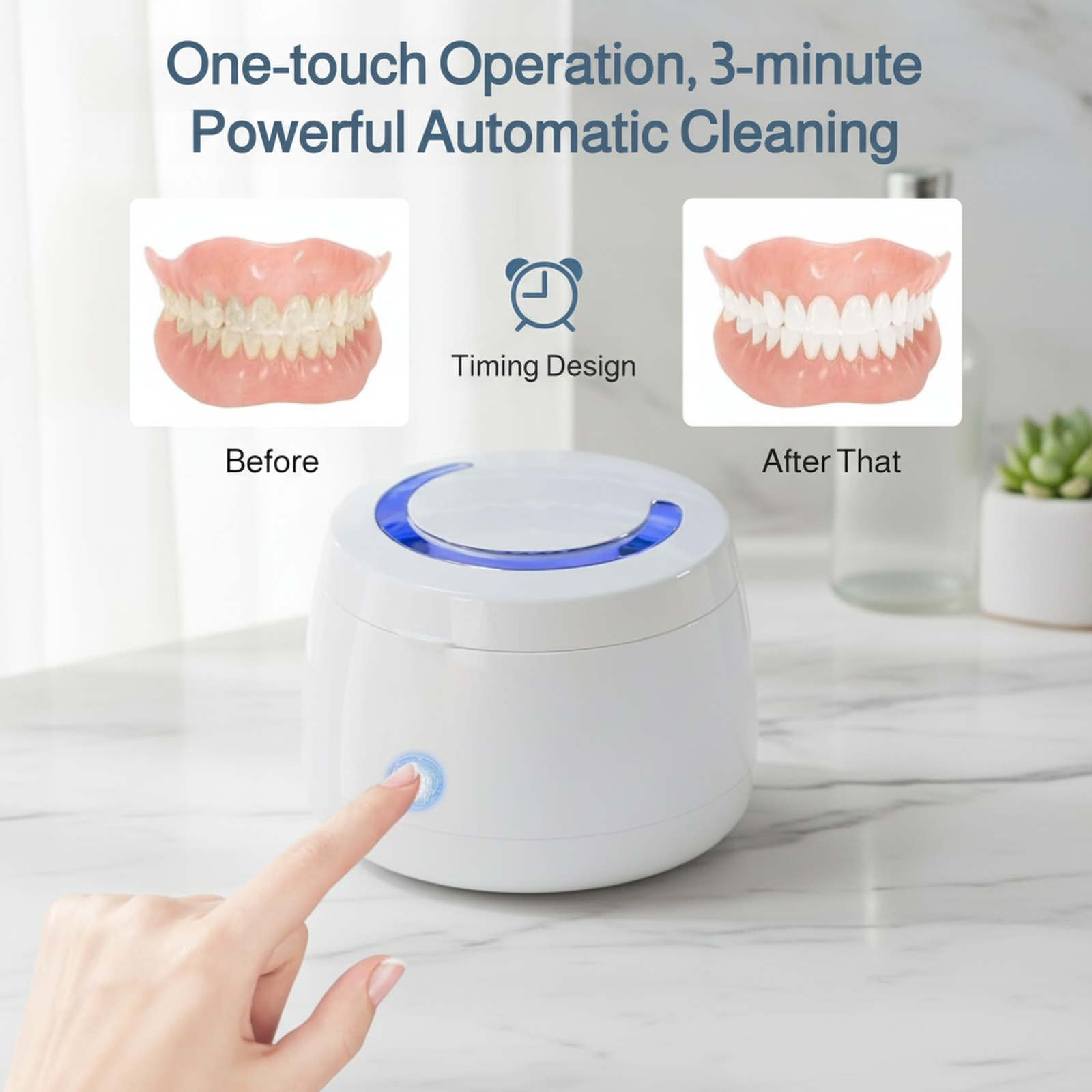 Multi-Functional UV Ultrasonic Cleaner for Glasses, Braces, Jewelry