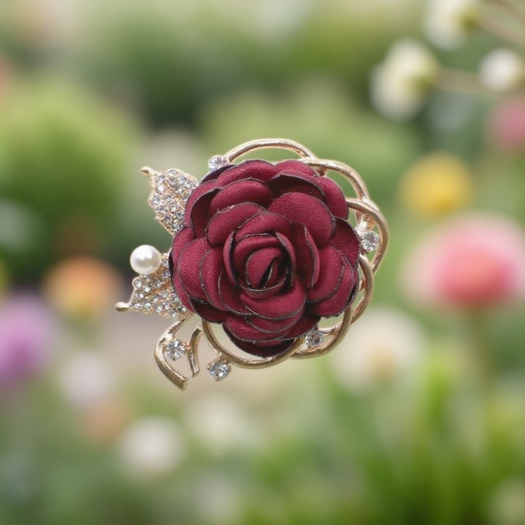 장미꽃 패션 브로치