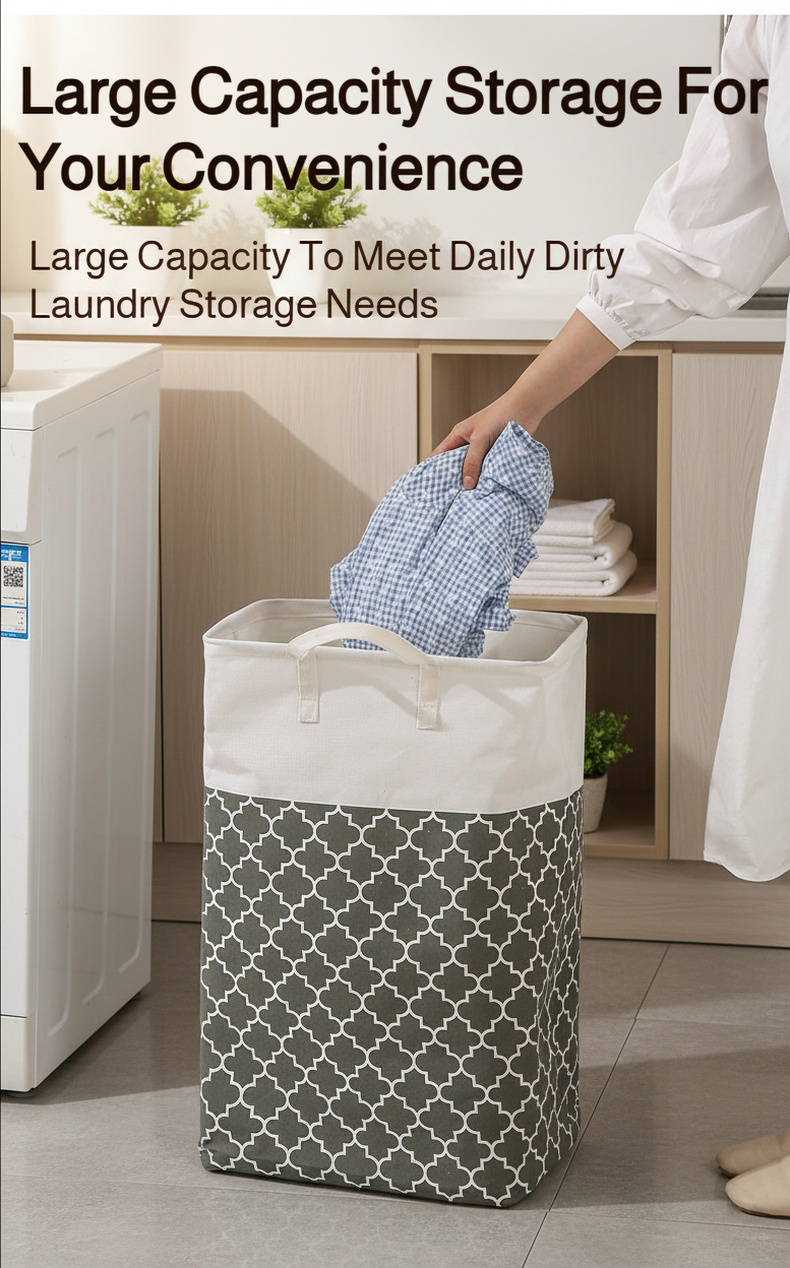 Portable laundry bin for easy carrying