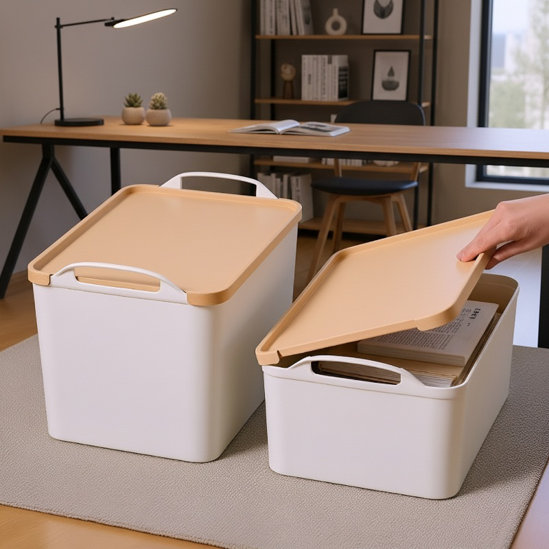 Boîte de rangement élégante avec couvercle