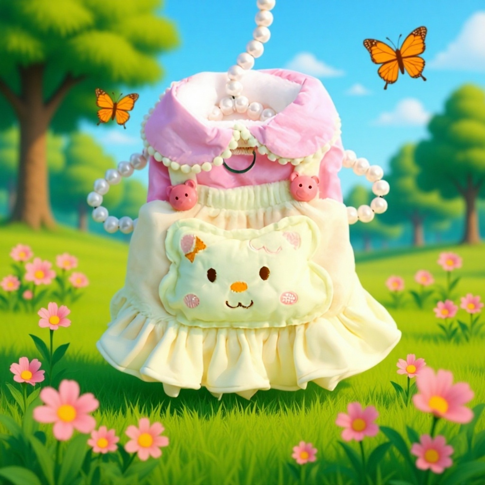 Vestido de princesa para gato y perro pequeño, abrigo grueso de algodón con tirantes