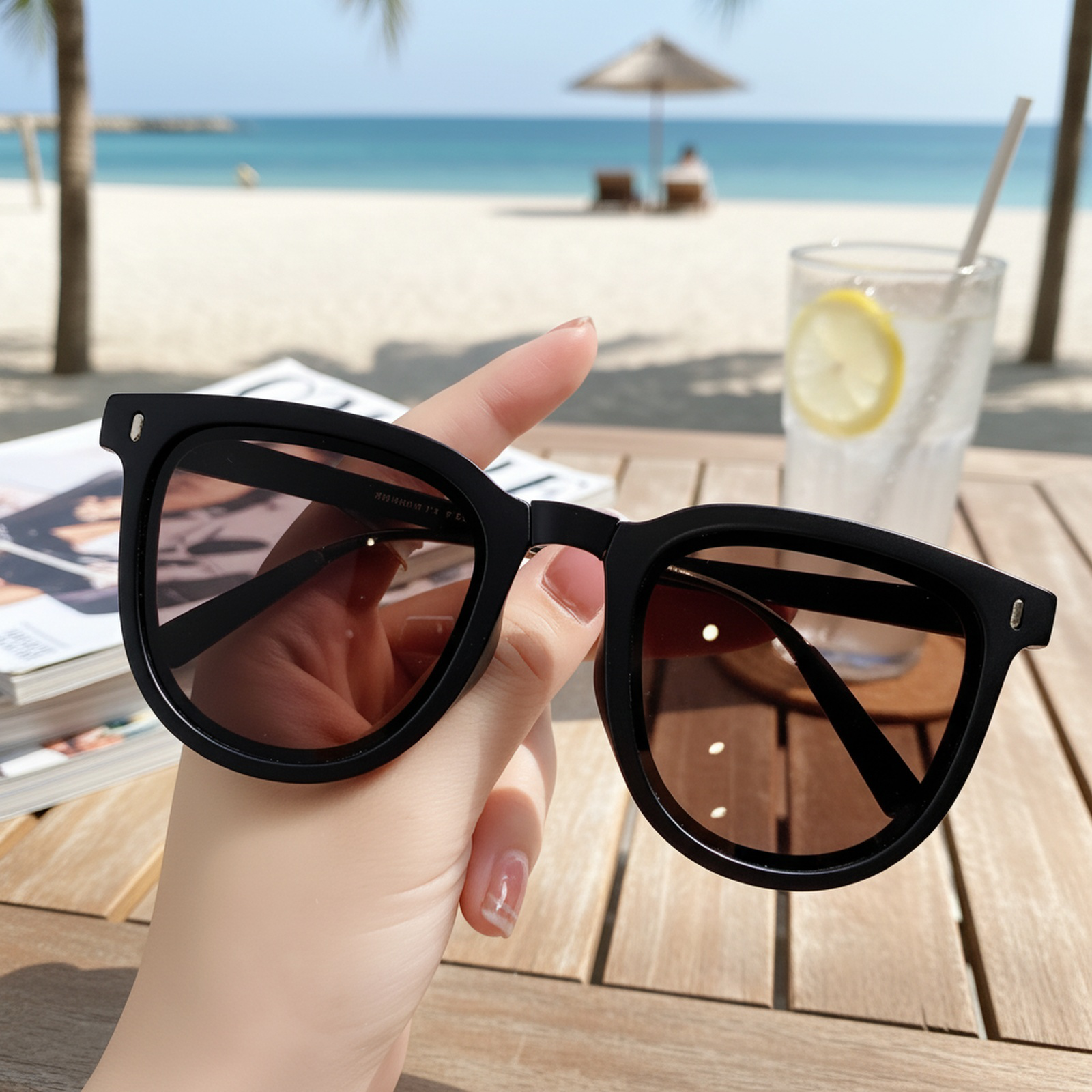 Lunettes de soleil femme pliables ultra-légères nouvelle génération avec protection UV 