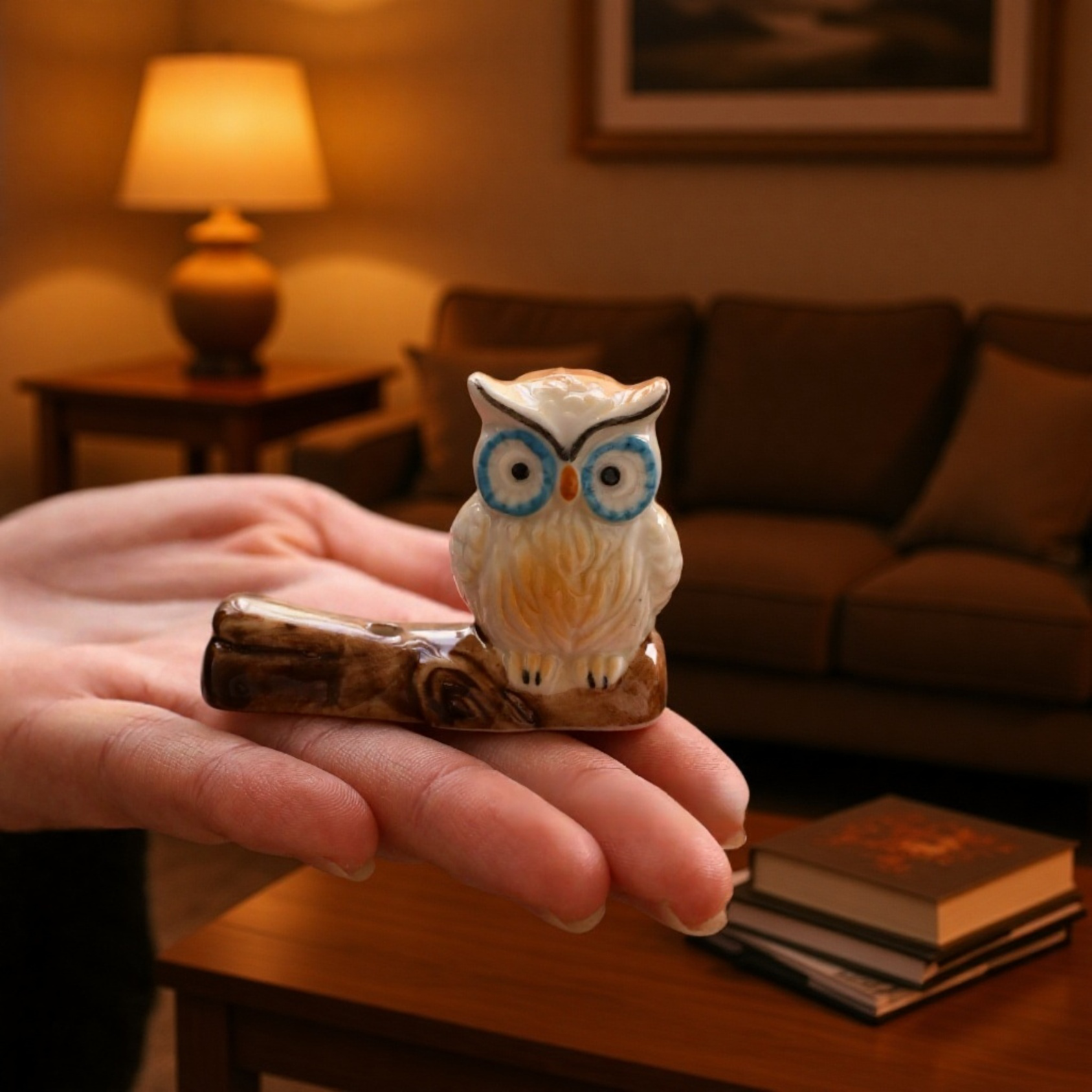 おしゃれなフクロウデザインのインテリア香炉