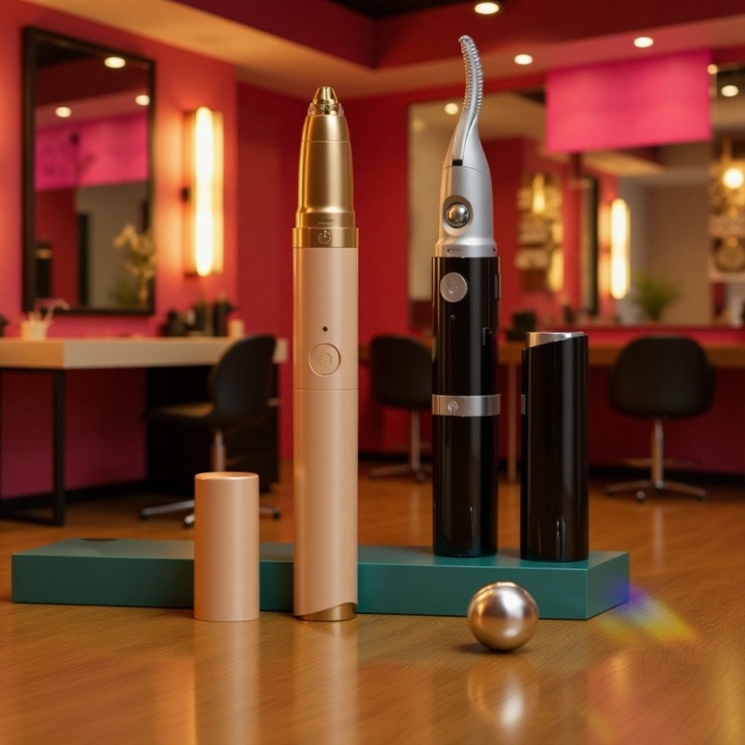 Elektrische Wimpernzange und Augenbrauentrimmer 2-in-1