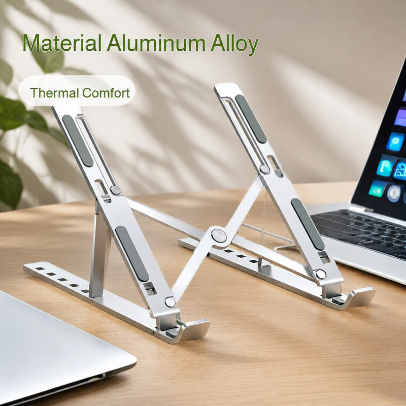 Multi-Functional Desktop Monitor Stand with Adjustable Height and Cooling